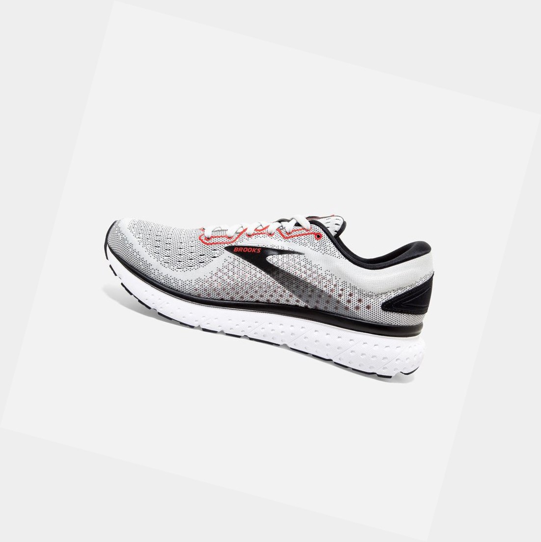 Scarpe Running Strada Uomo Brooks Glycerin 18 Grigie Nere Rosse | VZEDAL-263