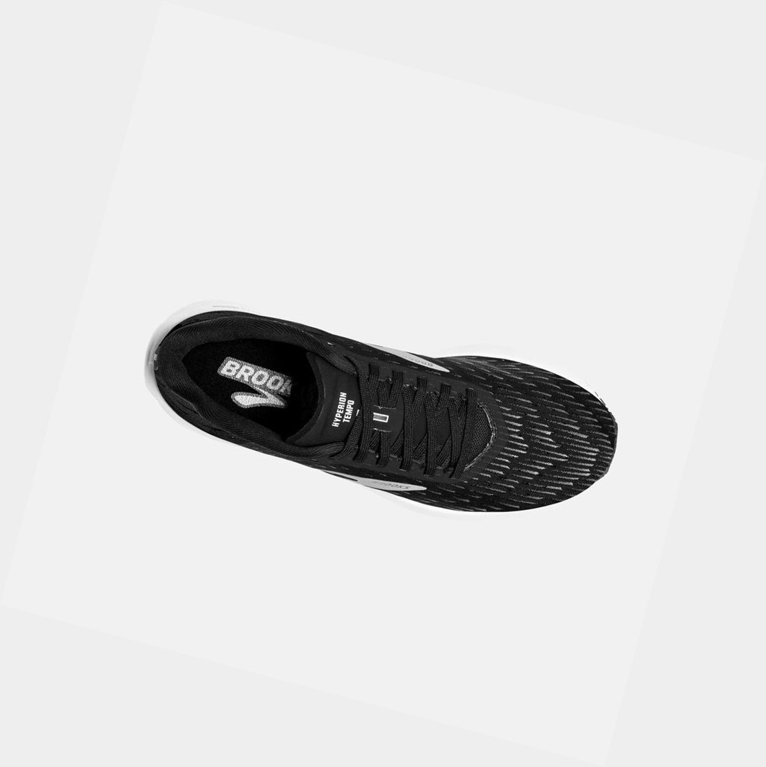 Scarpe Running Strada Uomo Brooks Hyperion Tempo Nere Argento Bianche | BDUOET-638