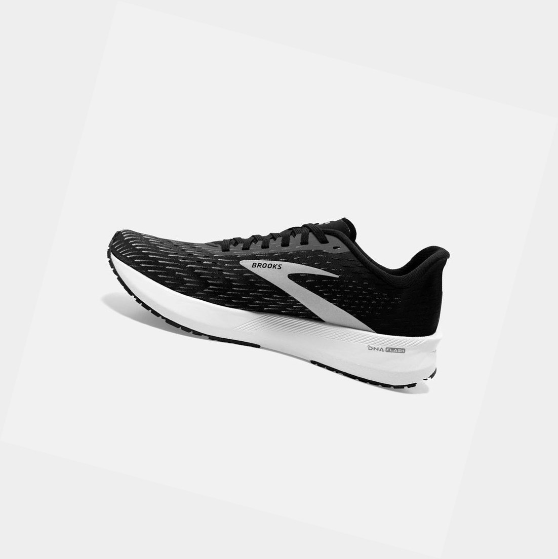 Scarpe Running Strada Uomo Brooks Hyperion Tempo Nere Argento Bianche | BDUOET-638