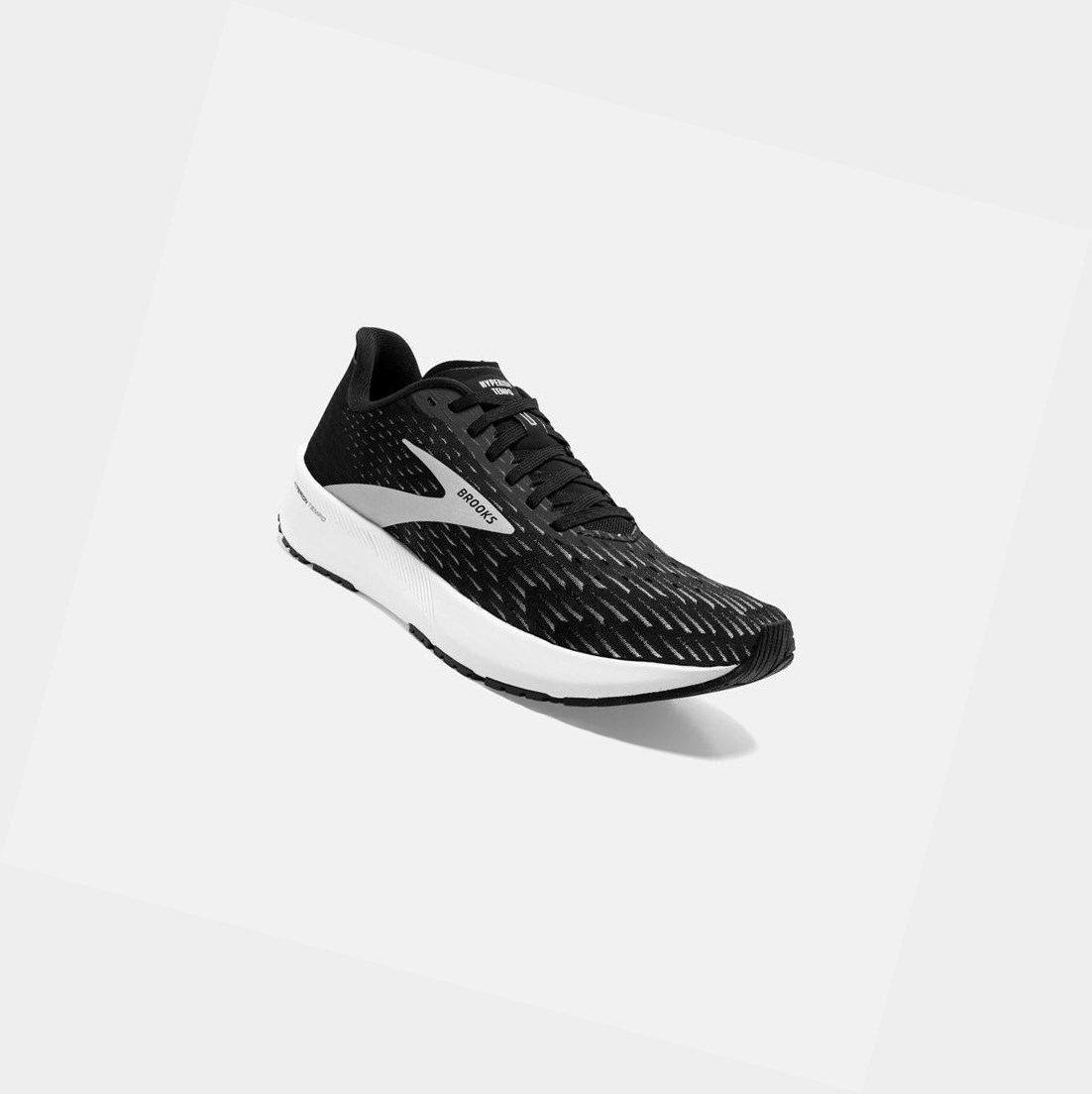 Scarpe Running Strada Uomo Brooks Hyperion Tempo Nere Argento Bianche | BDUOET-638