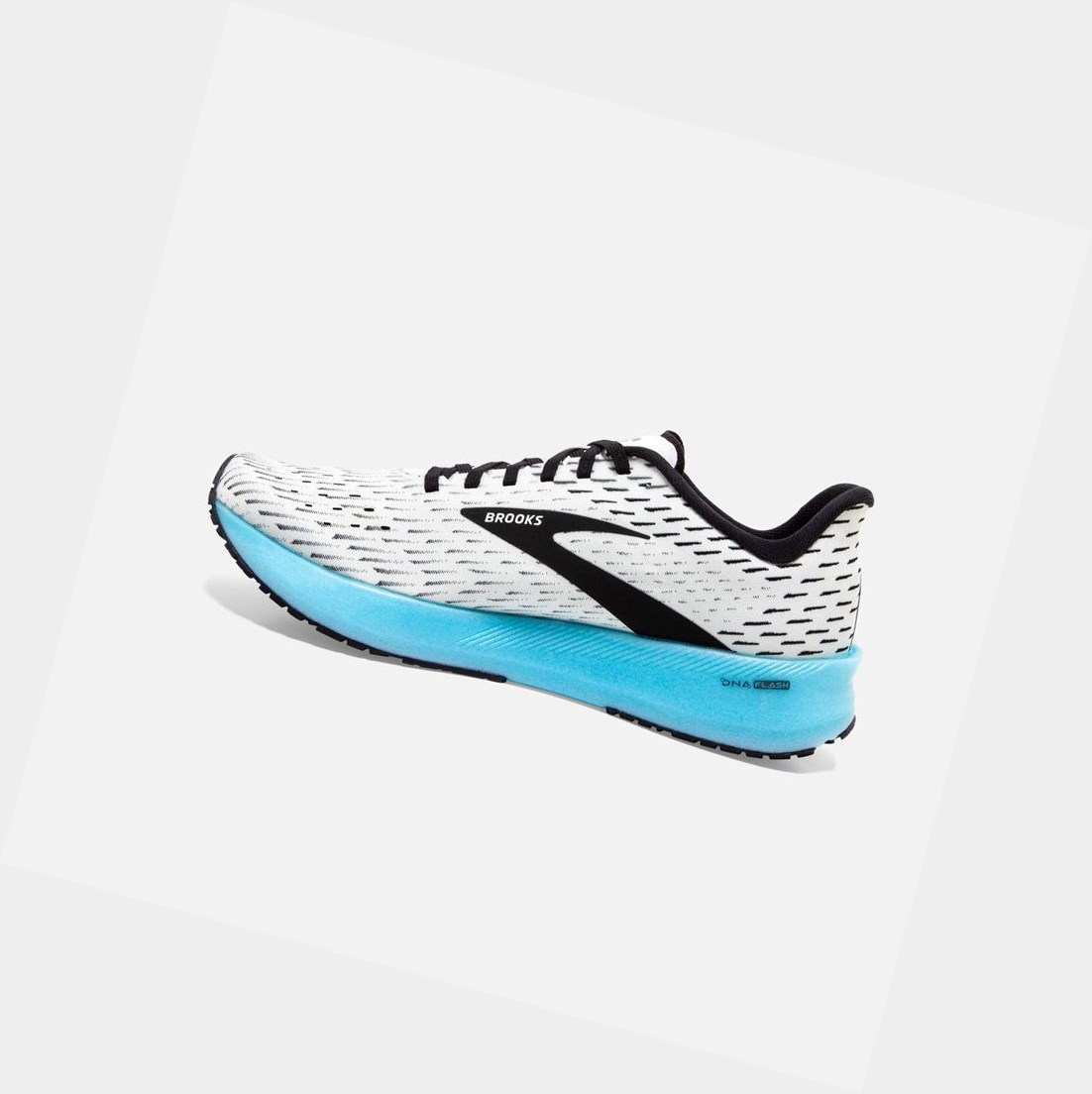 Scarpe Running Strada Uomo Brooks Hyperion Tempo Bianche Nere | KSZWUR-621