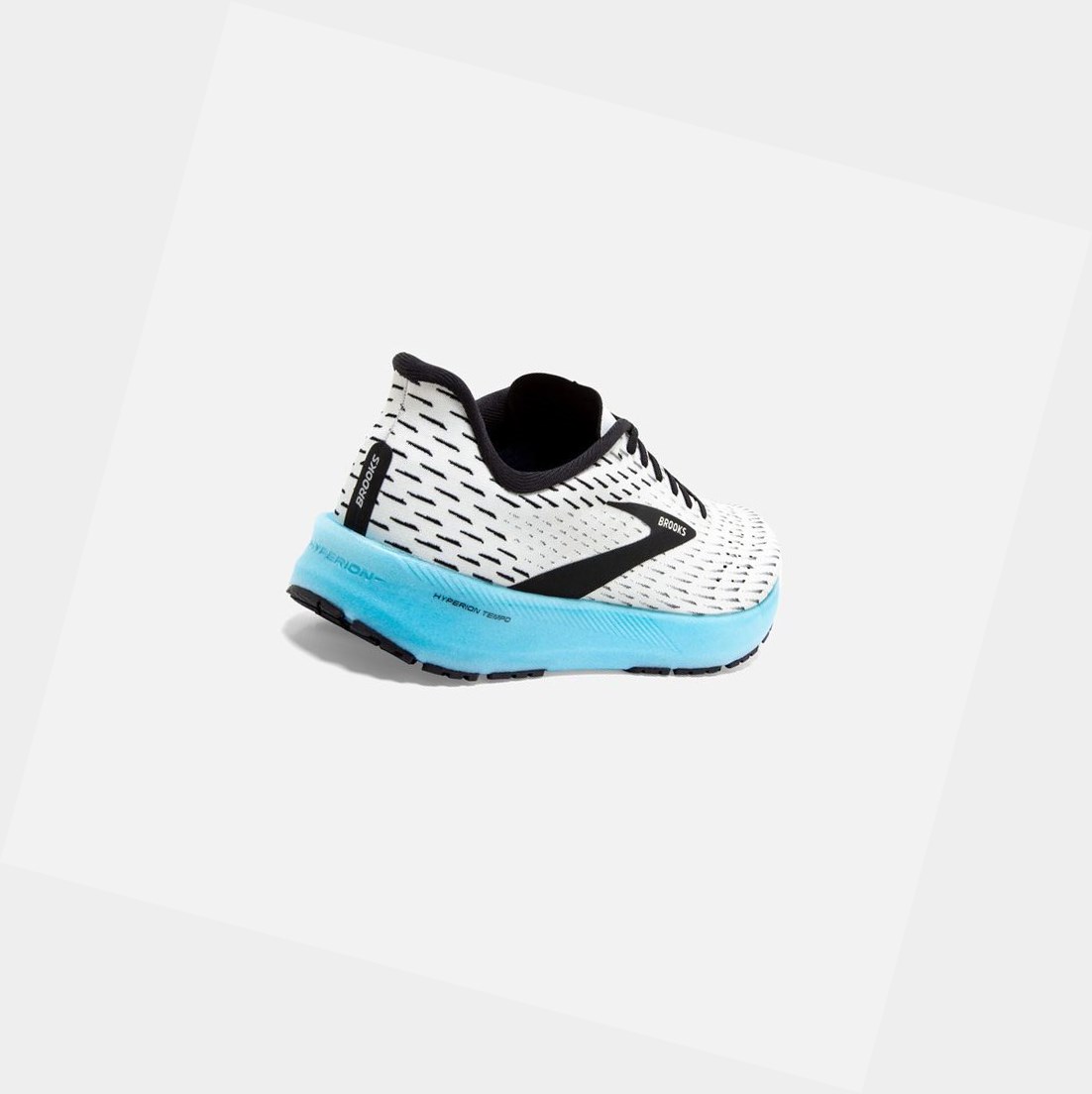 Scarpe Running Strada Uomo Brooks Hyperion Tempo Bianche Nere | KSZWUR-621