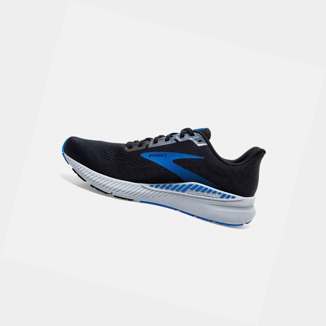 Scarpe Running Strada Uomo Brooks Launch GTS 8 Nere Grigie Blu | CKSXMG-847