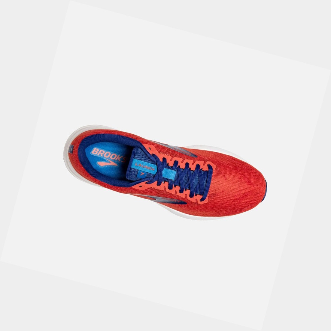 Scarpe Running Strada Uomo Brooks Launch 7 Rosse | ENHSWM-972