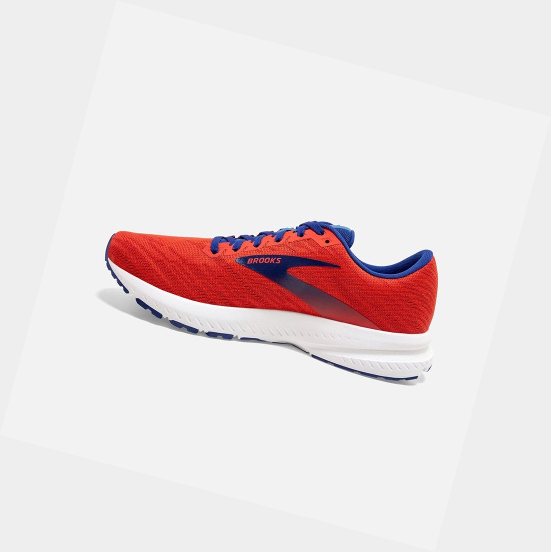 Scarpe Running Strada Uomo Brooks Launch 7 Rosse | ENHSWM-972