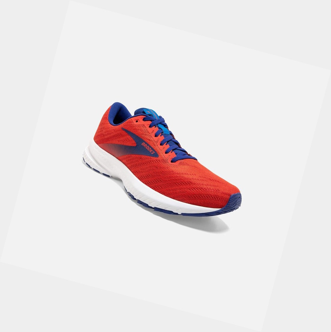 Scarpe Running Strada Uomo Brooks Launch 7 Rosse | ENHSWM-972