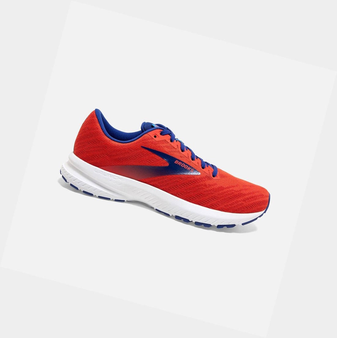 Scarpe Running Strada Uomo Brooks Launch 7 Rosse | ENHSWM-972
