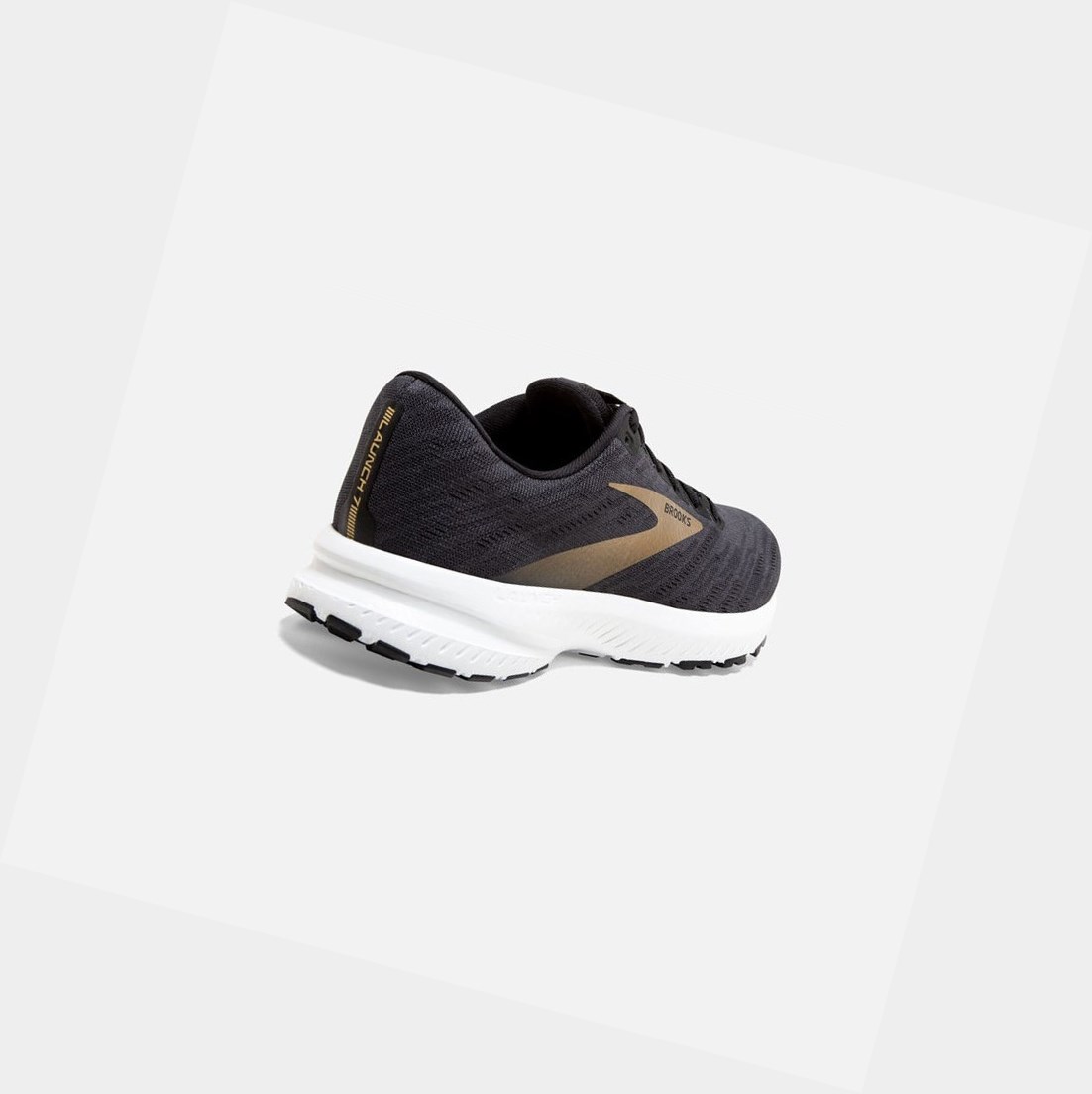 Scarpe Running Strada Uomo Brooks Launch 7 Nere Oro | FLBNGR-870