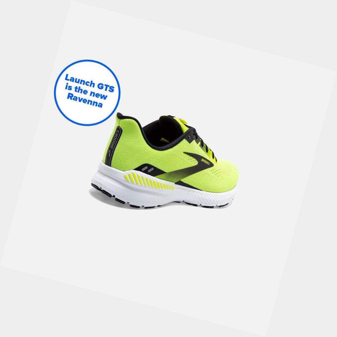 Scarpe Running Strada Uomo Brooks Launch GTS 8 Nere Bianche | GNCWTA-527