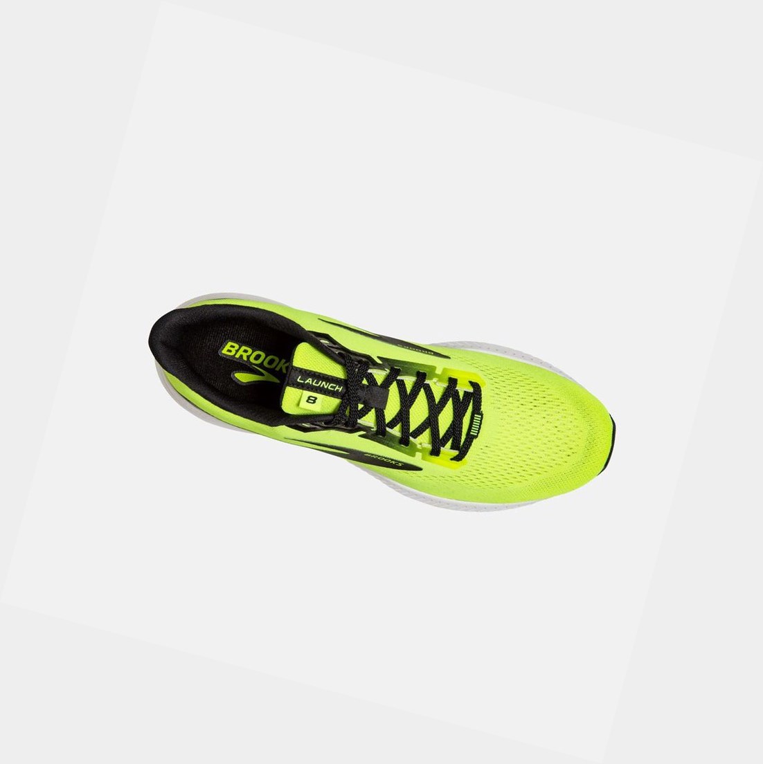 Scarpe Running Strada Uomo Brooks Launch 8 Nere Bianche | JBCULH-102