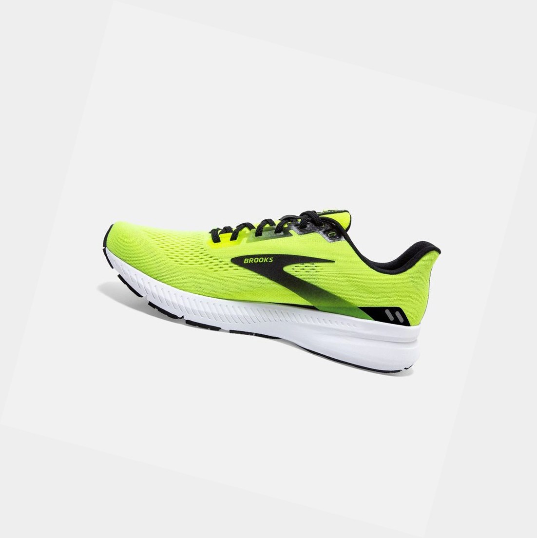 Scarpe Running Strada Uomo Brooks Launch 8 Nere Bianche | JBCULH-102