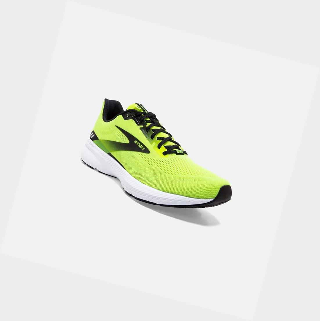 Scarpe Running Strada Uomo Brooks Launch 8 Nere Bianche | JBCULH-102
