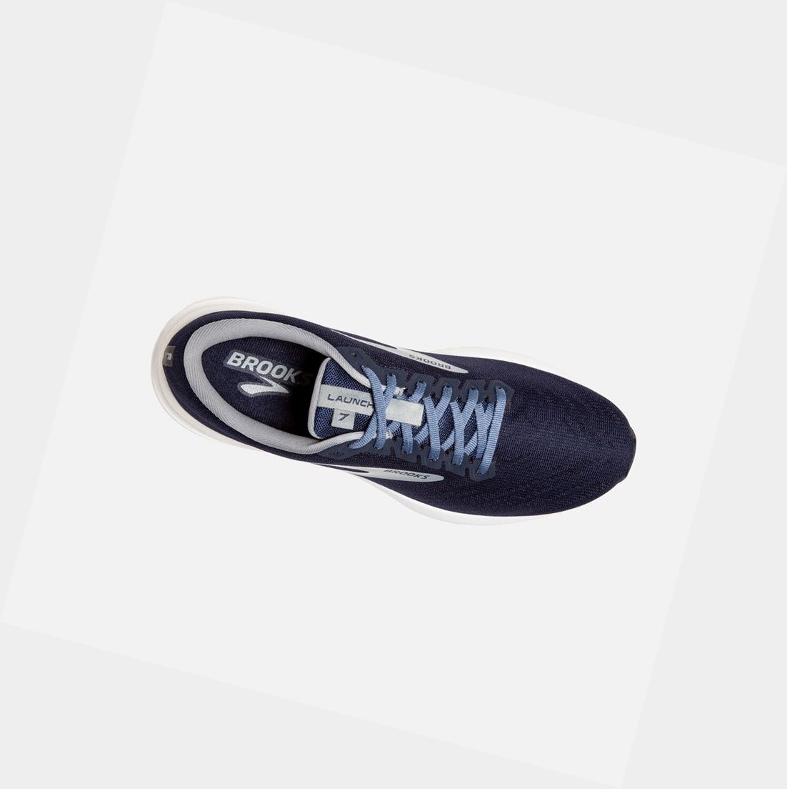 Scarpe Running Strada Uomo Brooks Launch 7 Grigie Bianche | MXHVDB-746
