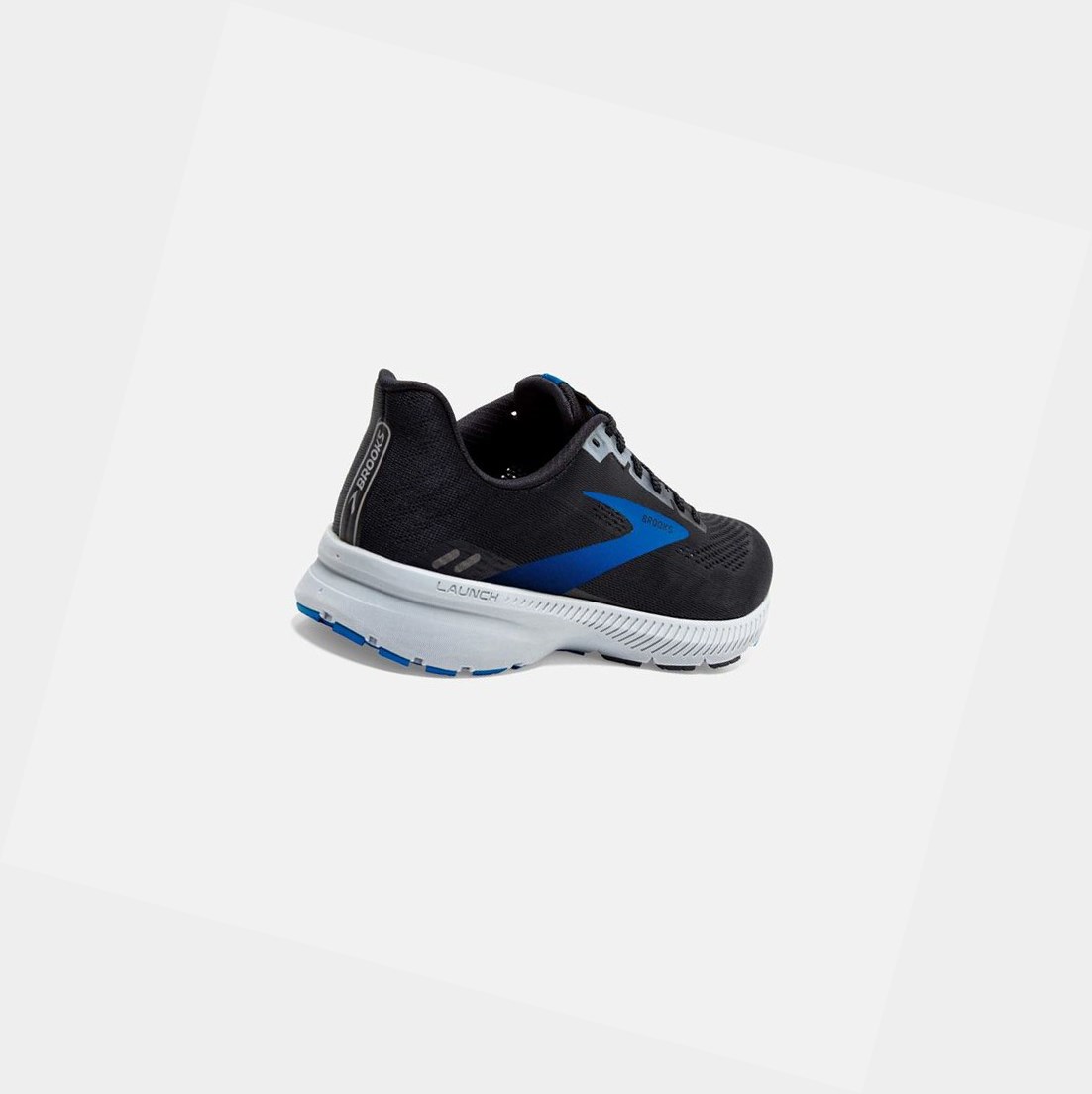 Scarpe Running Strada Uomo Brooks Launch 8 Nere Grigie Blu | OMBKXH-504