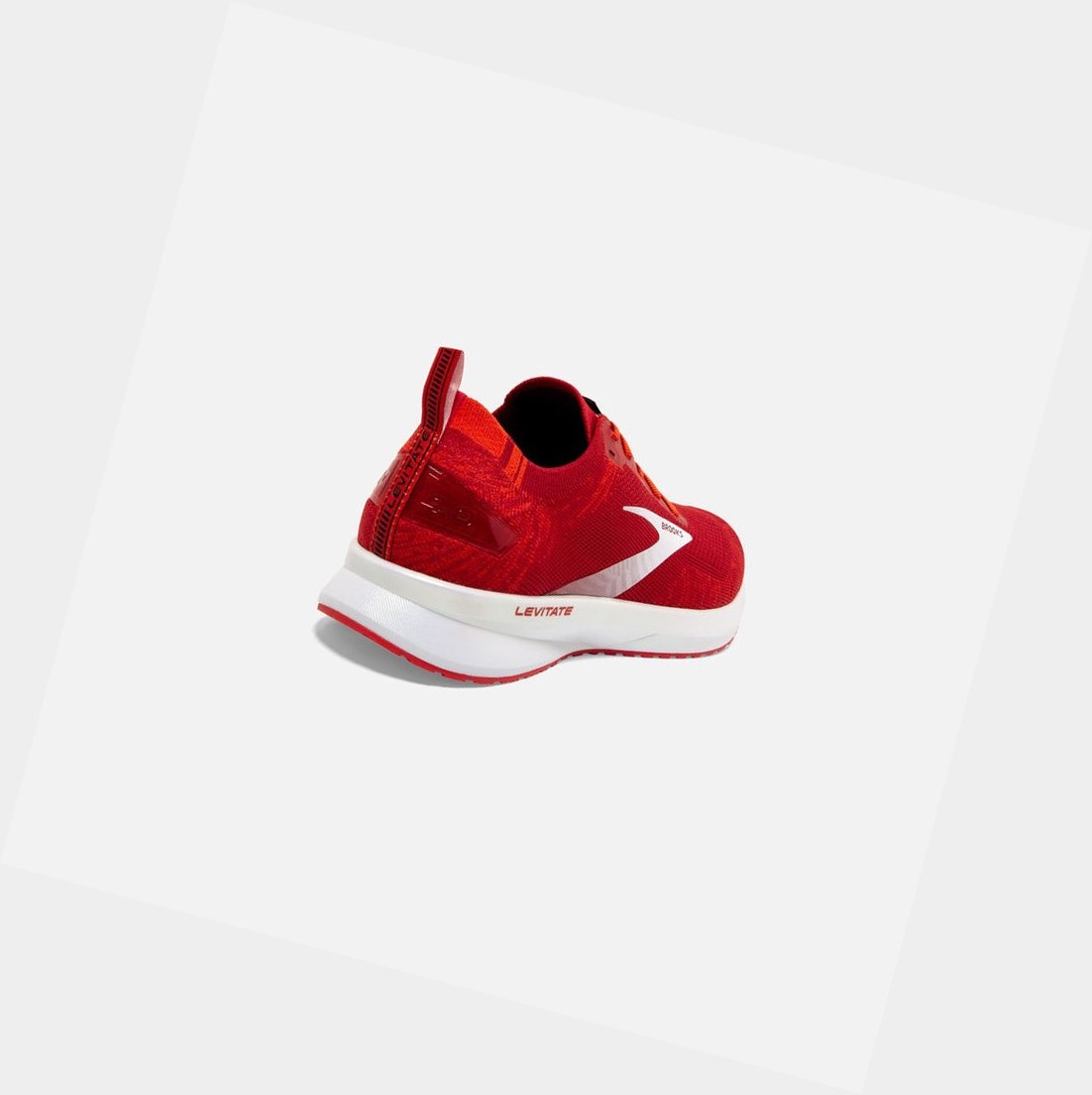Scarpe Running Strada Uomo Brooks Levitate 4 Rosse Bianche | AETWBC-083