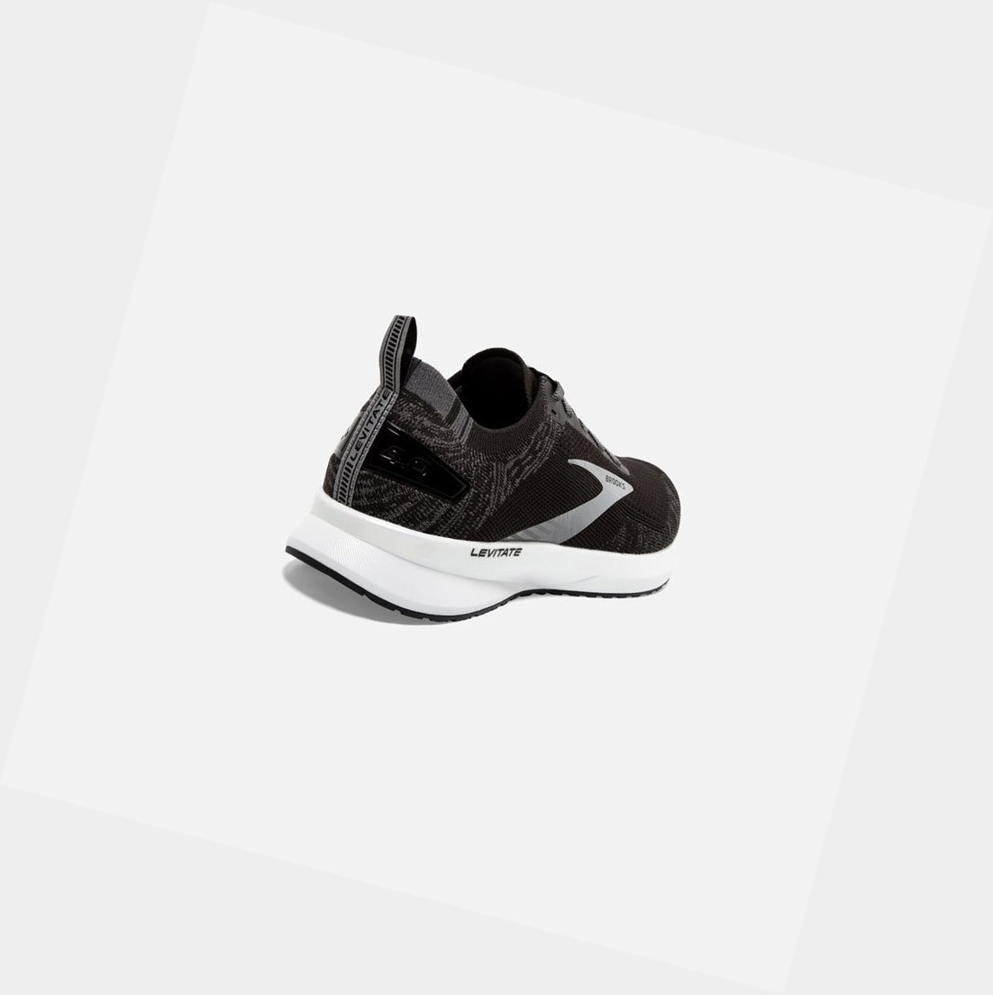 Scarpe Running Strada Uomo Brooks Levitate 4 Nere Bianche | DFVBKI-037