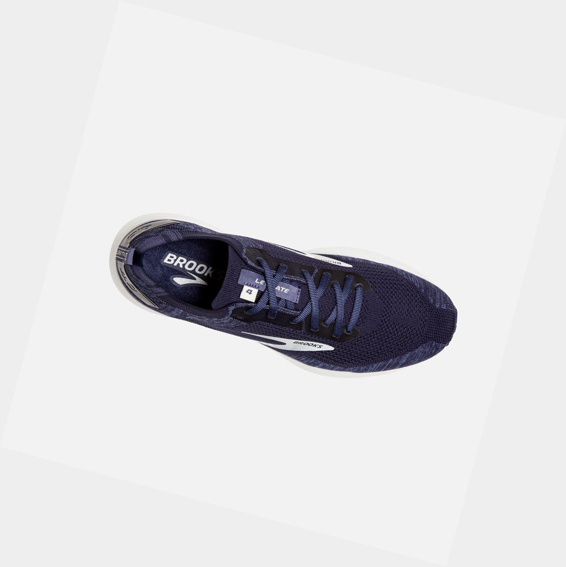 Scarpe Running Strada Uomo Brooks Levitate 4 Blu Marino Grigie Bianche | EQUNKH-097