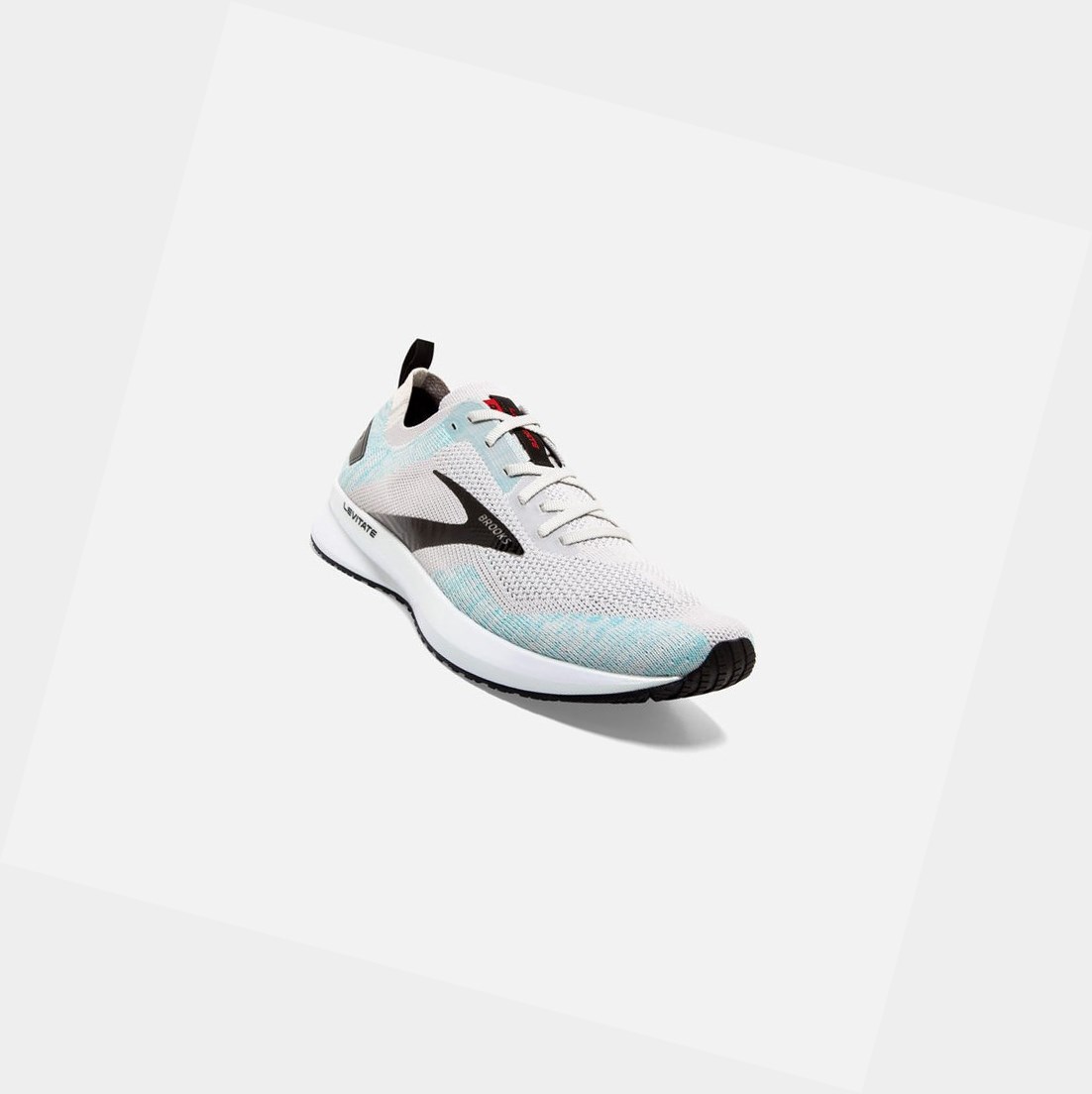 Scarpe Running Strada Uomo Brooks Levitate 4 Grigie Nere | MSEAGW-789