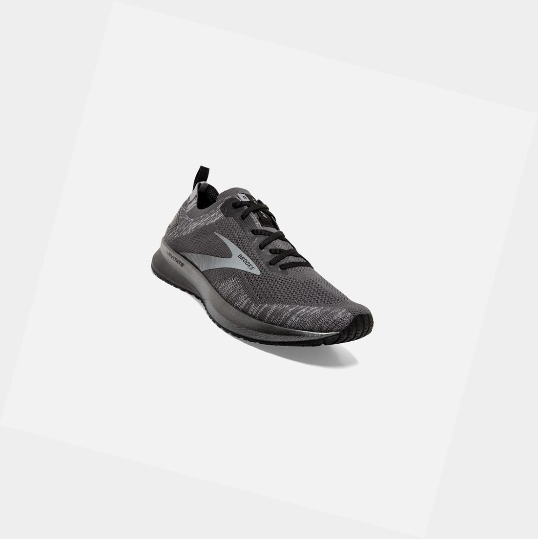 Scarpe Running Strada Uomo Brooks Levitate 4 Grigie Nere | OVZGTI-690