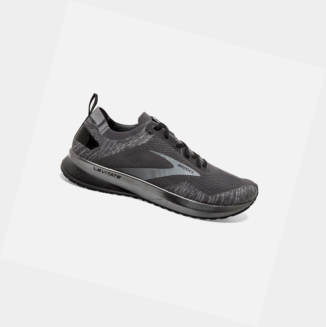 Scarpe Running Strada Uomo Brooks Levitate 4 Grigie Nere | OVZGTI-690