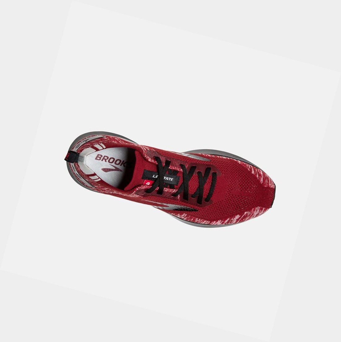 Scarpe Running Strada Uomo Brooks Levitate 4 Rosse Grigie Nere | URLKPQ-967