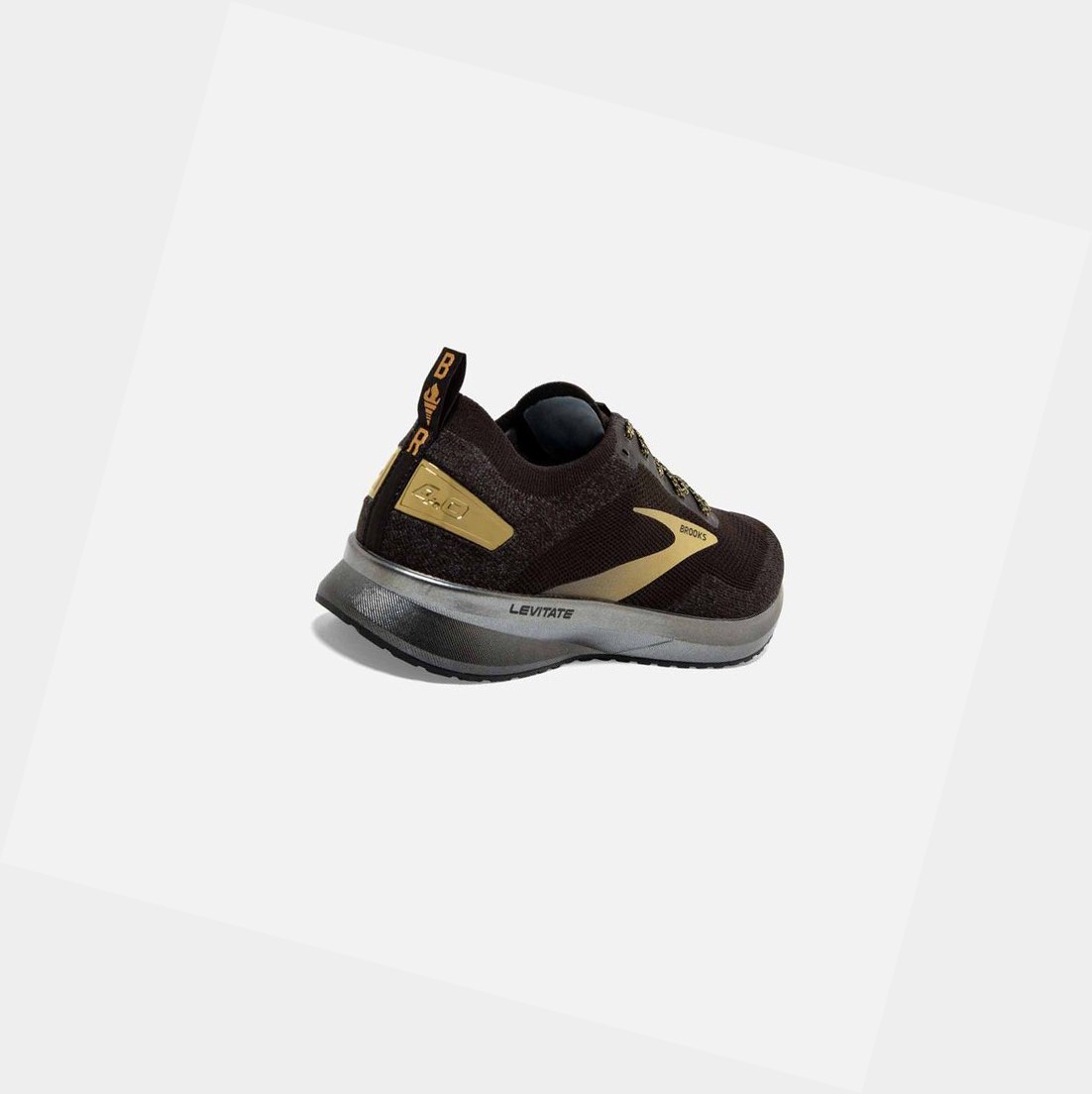 Scarpe Running Strada Uomo Brooks Levitate 4 Nere Oro | YFPAET-206