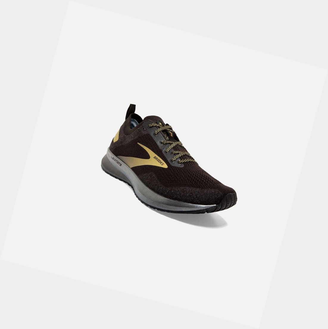 Scarpe Running Strada Uomo Brooks Levitate 4 Nere Oro | YFPAET-206