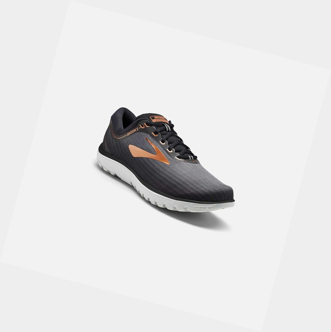 Scarpe Running Strada Uomo Brooks PureFlow 7 Grigie Nere Rame | HALXWY-976