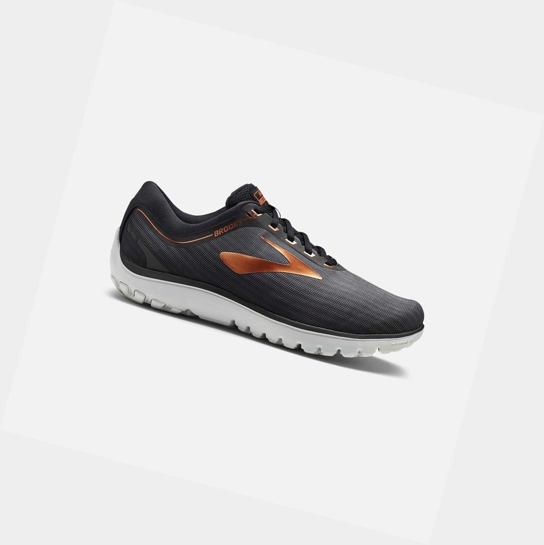 Scarpe Running Strada Uomo Brooks PureFlow 7 Grigie Nere Rame | HALXWY-976