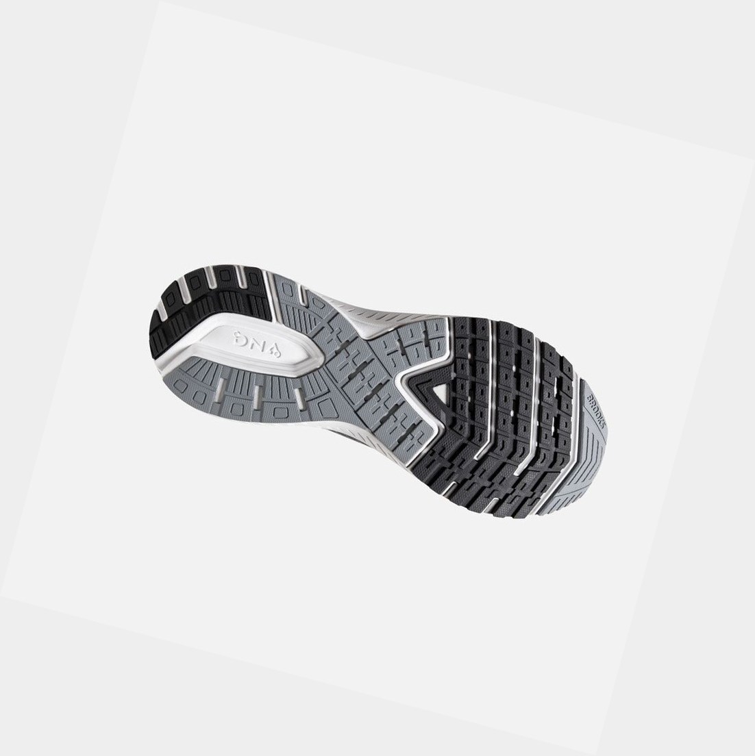 Scarpe Running Strada Uomo Brooks Ravenna 11 Grigie Bianche | CBVOHP-185