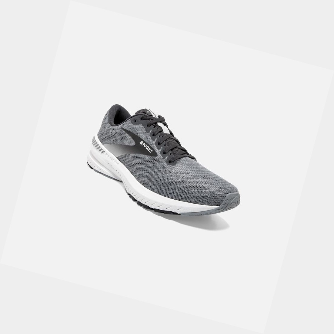 Scarpe Running Strada Uomo Brooks Ravenna 11 Grigie Bianche | CBVOHP-185