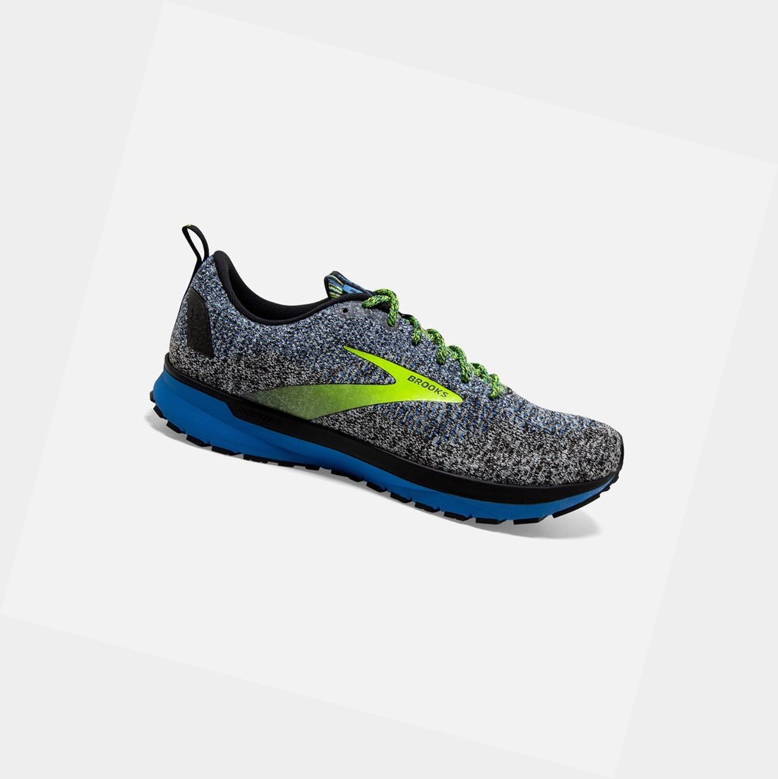 Scarpe Running Strada Uomo Brooks Revel 4 Nere Blu | FDHYBM-563