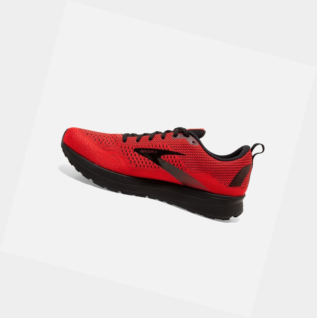 Scarpe Running Strada Uomo Brooks Revel 4 Rosse Nere | GEIMAQ-842