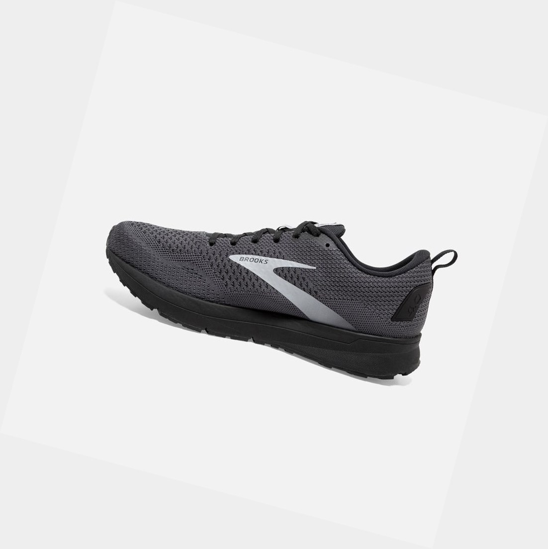 Scarpe Running Strada Uomo Brooks Revel 4 Nere Grigie | KONLCB-109
