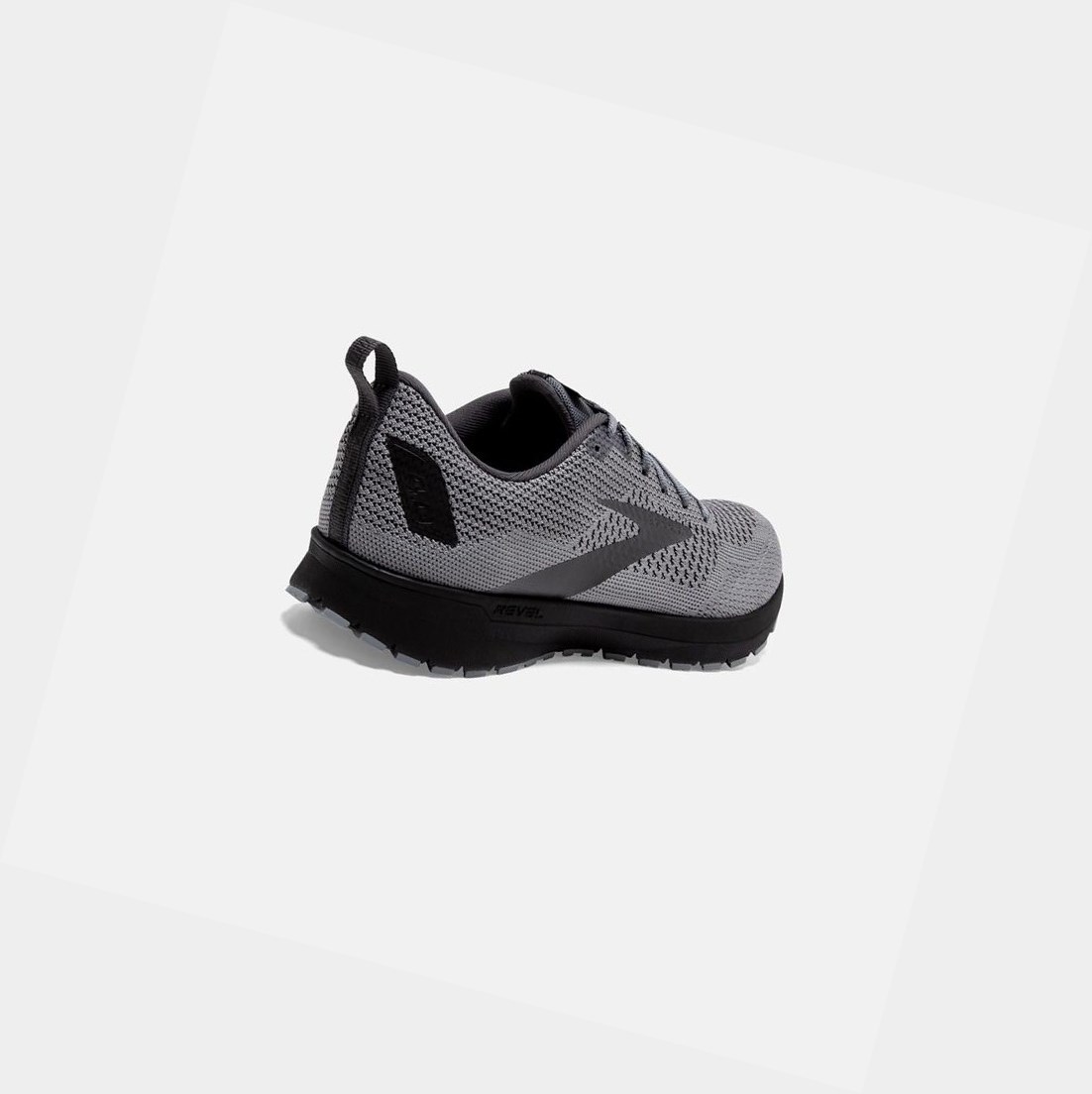 Scarpe Running Strada Uomo Brooks Revel 4 Grigie Nere | RMSHEC-039