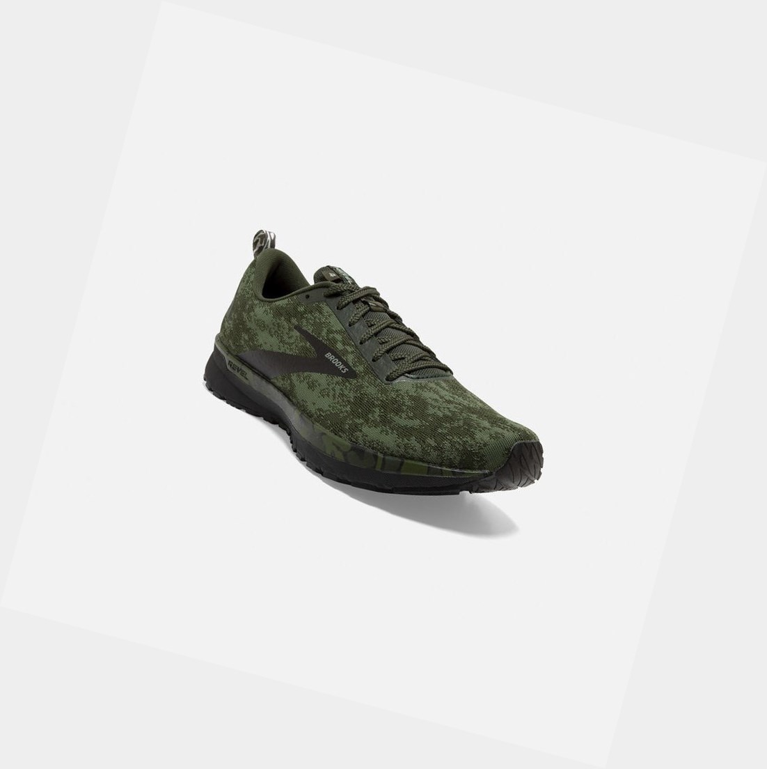 Scarpe Running Strada Uomo Brooks Revel 4 Verdi Nere Verdi | WCESMT-158