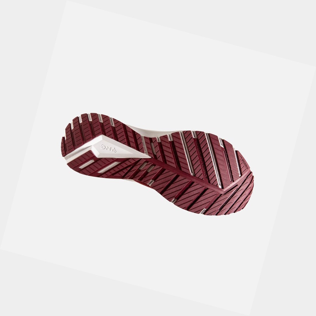 Scarpe Running Strada Uomo Brooks Revel 4 Bordeaux Bianche | ZGRHNS-819