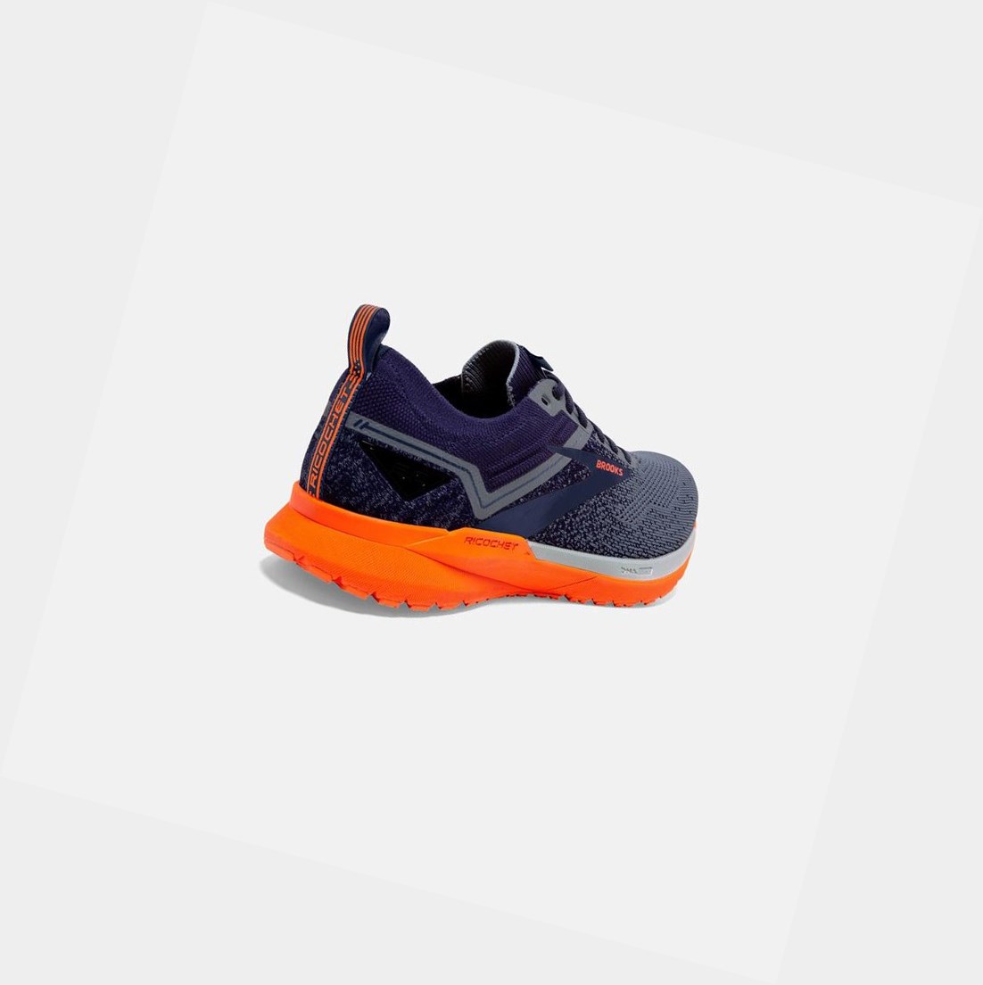 Scarpe Running Strada Uomo Brooks Ricochet 3 Blu Marino Grigie | KSLZOY-973