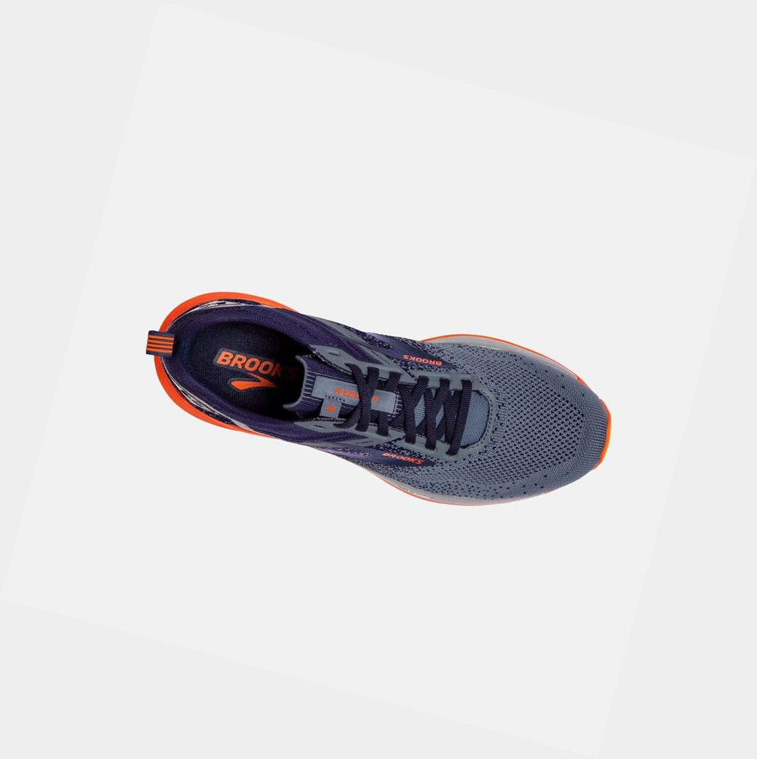 Scarpe Running Strada Uomo Brooks Ricochet 3 Blu Marino Grigie | KSLZOY-973