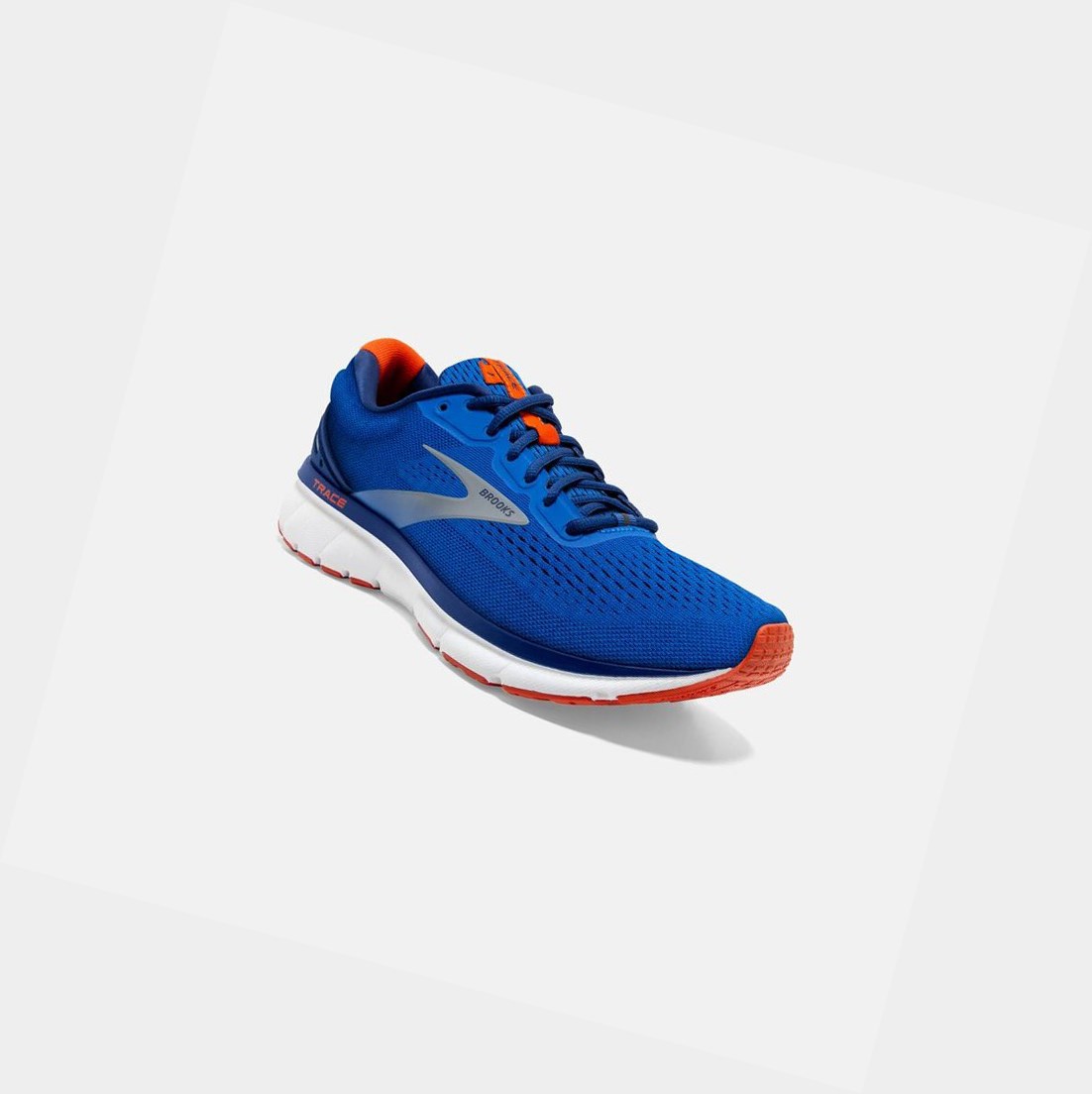 Scarpe Running Strada Uomo Brooks Trace Blu Blu Marino Arancioni | ALGVUJ-706