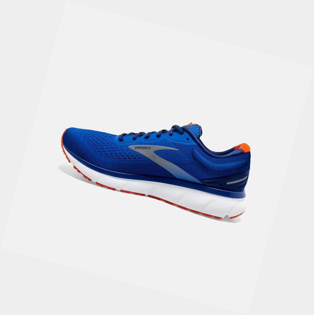 Scarpe Running Strada Uomo Brooks Trace Blu Blu Marino Arancioni | ALGVUJ-706