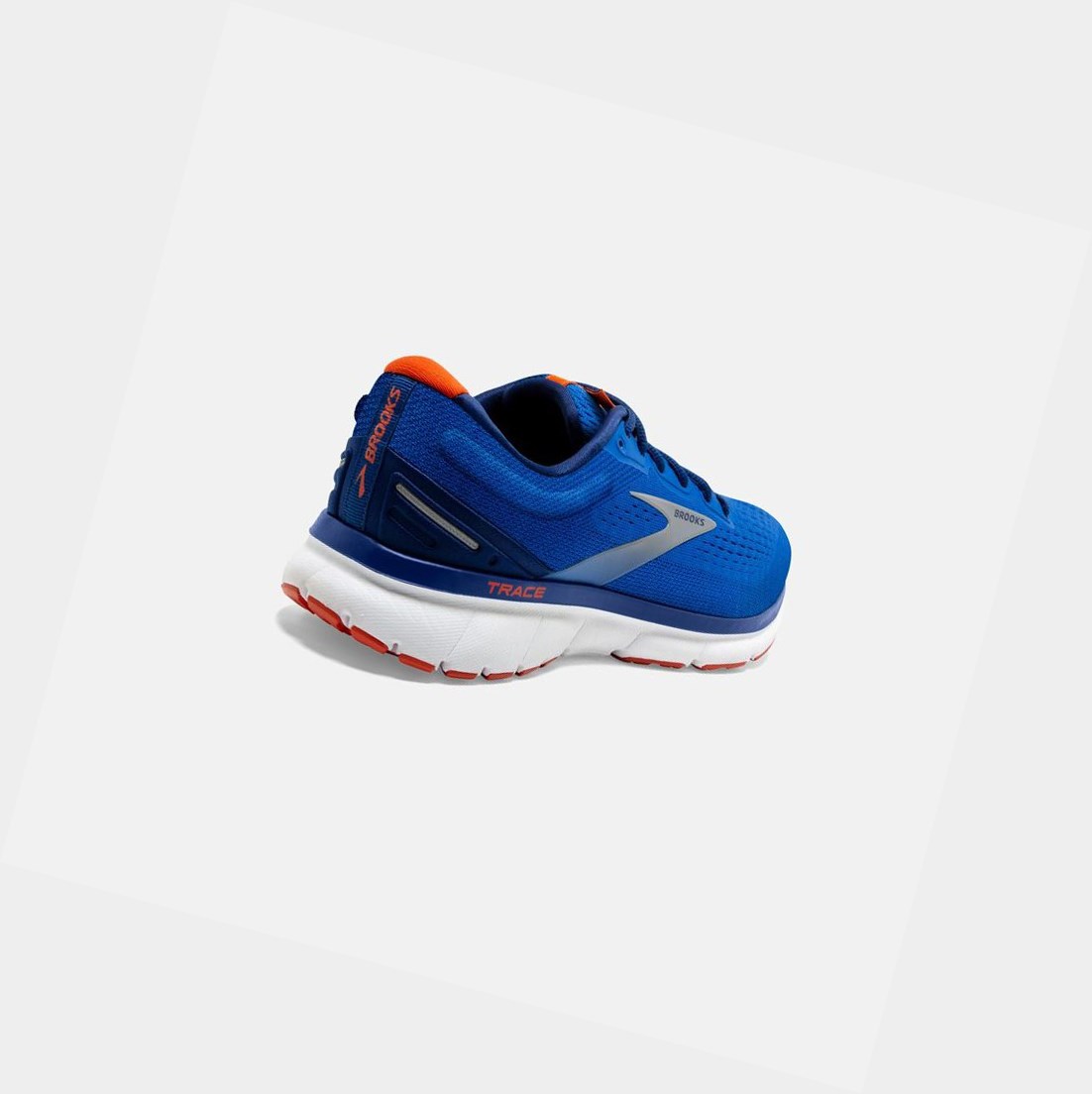 Scarpe Running Strada Uomo Brooks Trace Blu Blu Marino Arancioni | ALGVUJ-706