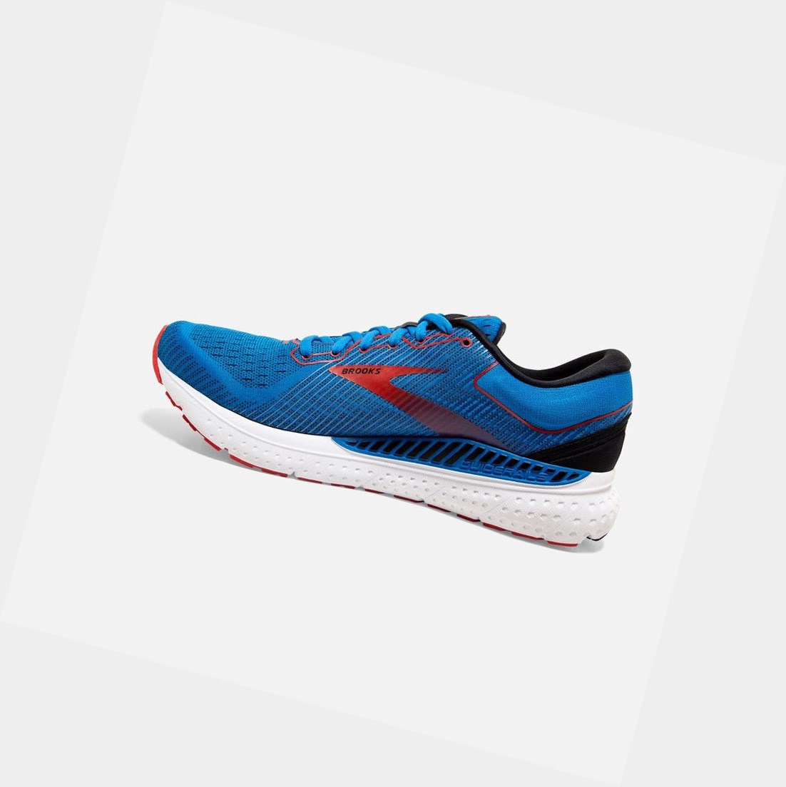 Scarpe Running Strada Uomo Brooks Transcend 7 Nere Rosse | BLCAPE-140