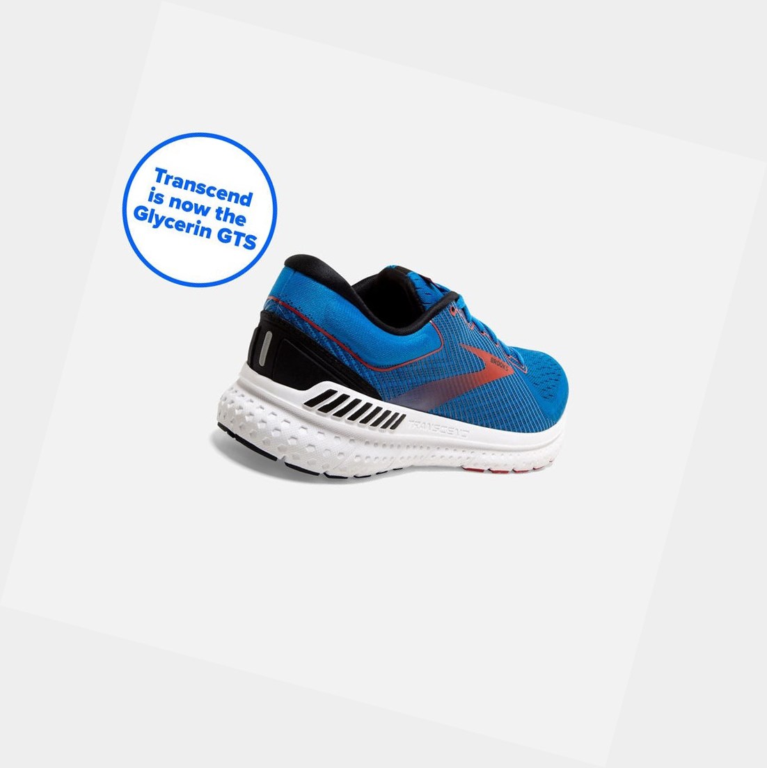 Scarpe Running Strada Uomo Brooks Transcend 7 Nere Rosse | BLCAPE-140