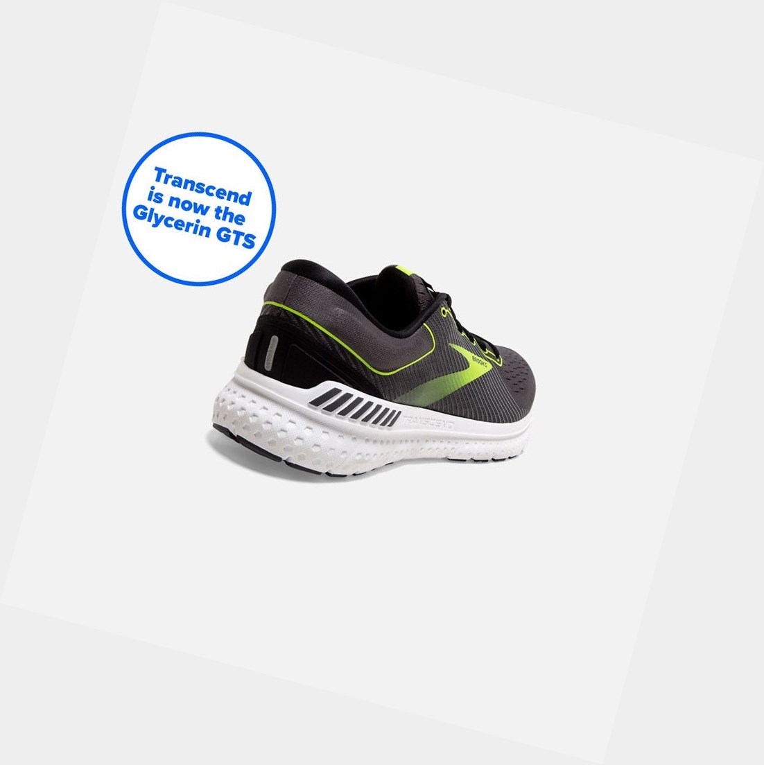 Scarpe Running Strada Uomo Brooks Transcend 7 Nere | HSLDGW-715