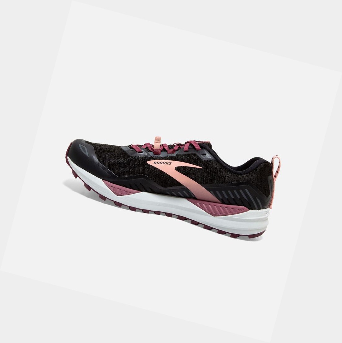Scarpe Trail Donna Brooks Cascadia 15 Nere Corallo | HAMQJT-479
