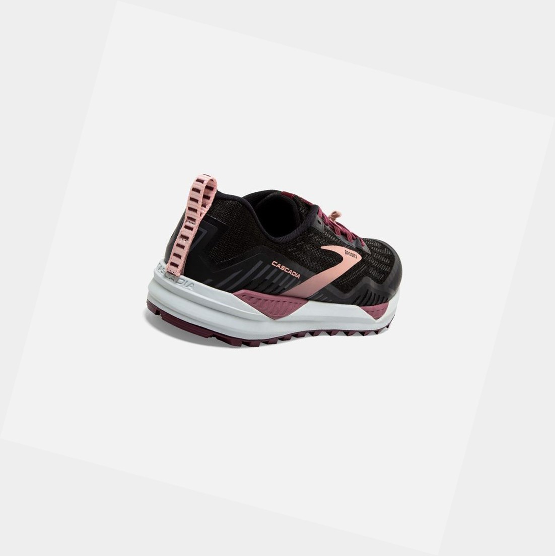 Scarpe Trail Donna Brooks Cascadia 15 Nere Corallo | HAMQJT-479