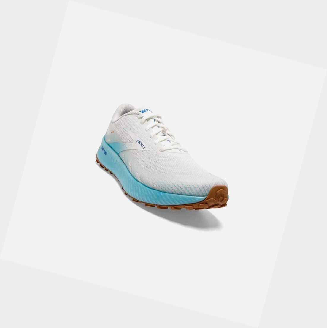 Scarpe Trail Donna Brooks Catamount Bianche Blu | QZASLJ-650