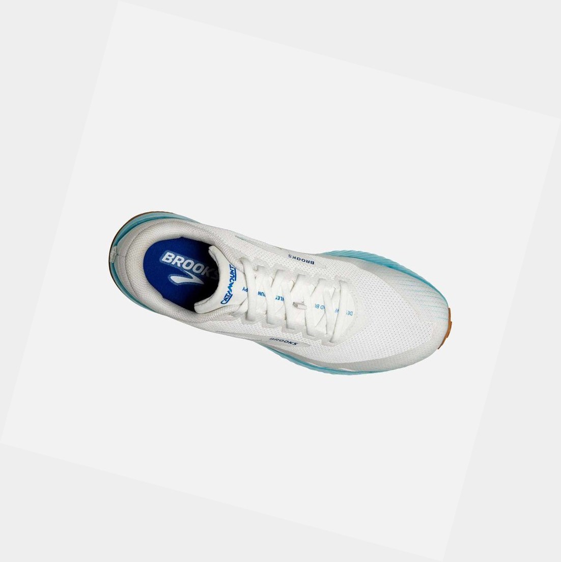 Scarpe Trail Donna Brooks Catamount Bianche Blu | QZASLJ-650