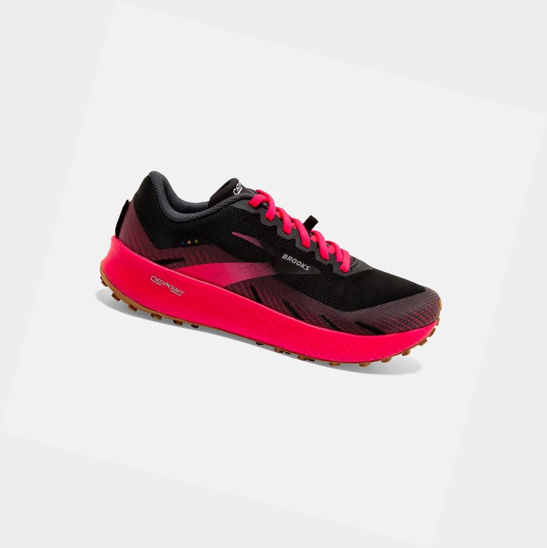 Scarpe Trail Donna Brooks Catamount Nere Rosa | YMFRIU-376